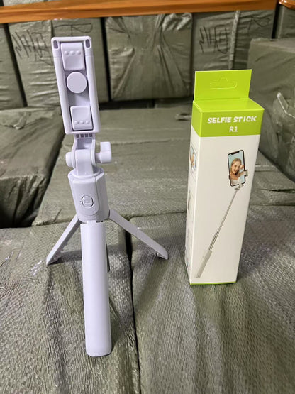 Selfie stick tripod Bluetooth selfie device