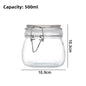 Glass Sealed Storage Jars with Snap Lids