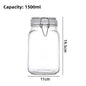 Glass Sealed Storage Jars with Snap Lids