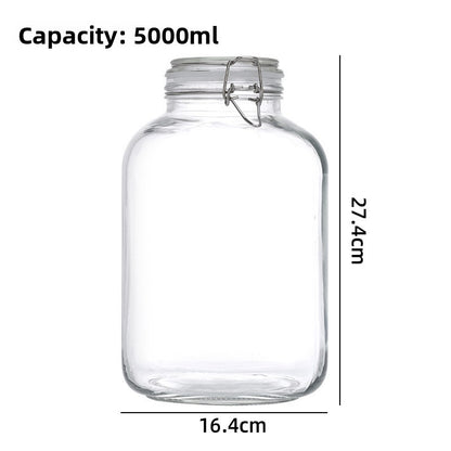 Glass Sealed Storage Jars with Snap Lids