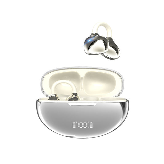 Ear Clip Bluetooth Headset Bone Conduction Wireless Sports Earphones with AI Translation Ultra-Long Battery Life