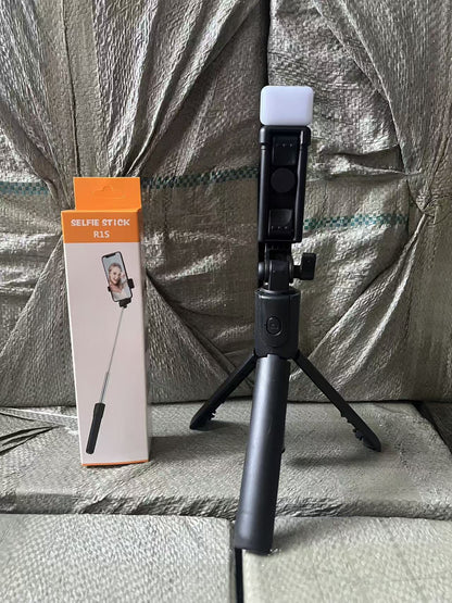 Selfie stick tripod Bluetooth selfie device