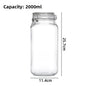 Glass Sealed Storage Jars with Snap Lids