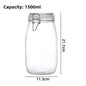 Glass Sealed Storage Jars with Snap Lids