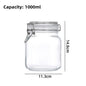 Glass Sealed Storage Jars with Snap Lids