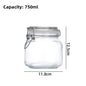 Glass Sealed Storage Jars with Snap Lids