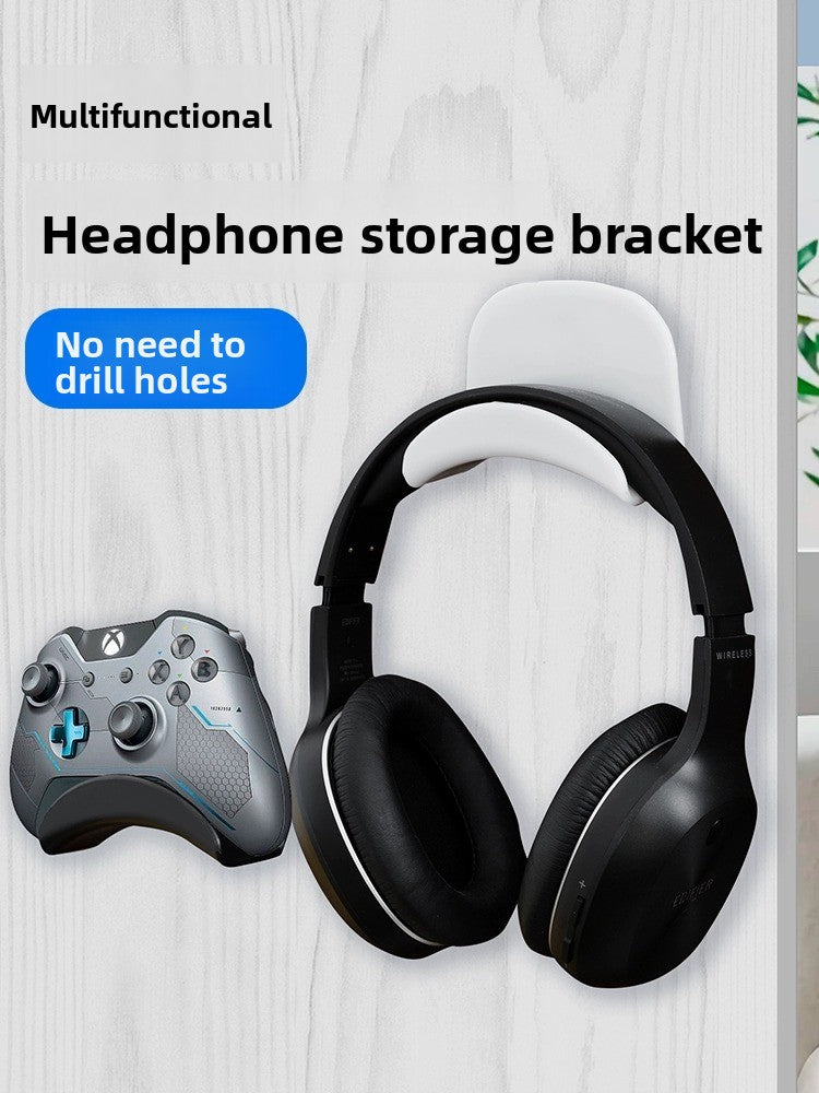 No-Drill Wall-Mounted Headphone Stand