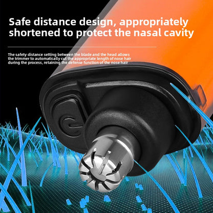 Electric Nose Hair Trimmer Compact Portable Rechargeable Detachable Washable Blades