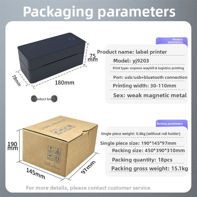 Bluetooth Thermal Label Printer